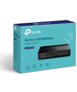 TP-Link TL-SF1016D 16-Port 10/100Mbps Desktop Switch or wall-mounting design Plug and play 3.2Gbps Switching Capacity Auto-MDI/MDIX Supports MAC | TL-SF1016D