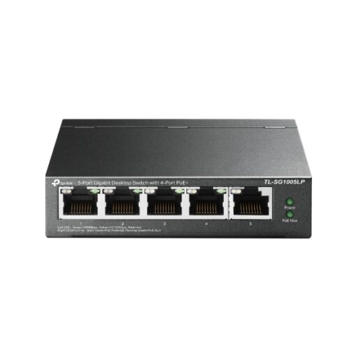 TP-Link TL-SG1005LP 5-Port Gigabit Desktop Switch with 4-Port PoE+, Up To 40W For all PoE Ports, Up To 30W Each Port - Image 2
