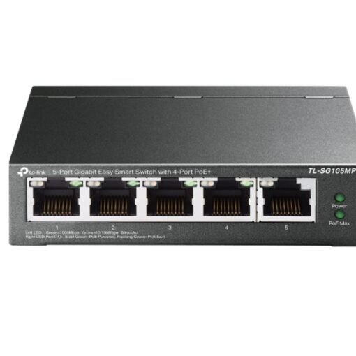 TP-Link TL-SG105MPE 5-Port Gigabit Easy Smart Switch with 4-Port PoE+ - Image 3