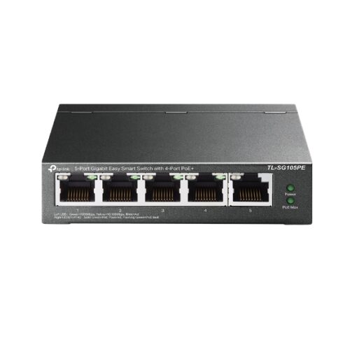 TP-Link TL-SG105PE 5-Port Gigabit Easy Smart Switch with 4-Port PoE+, Up To 65W For all PoE Ports, Up To 30W Each PoE Port | TL-SG105PE - Image 2