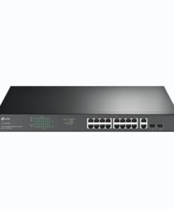 TP-Link TL-SG1218MP 18-Port Gigabit Rackmount Switch With 16 PoE+  2 SFP Slots, 16× Gigabit PoE+ Ports, 2× Gigabit Non-PoE Ports, 2× Combo Gigabit SF