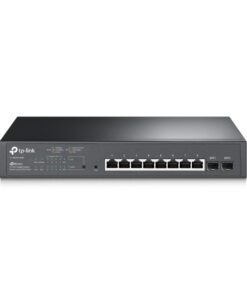 TP-Link SG2210MP 10-Port Gigabit Smart Switch with 8-Port PoE+ 1xFan 14.9Mpps Support Omada SDN, 802.1p CoS/DSCP QOS, IGMP Snoop Rack Mountable