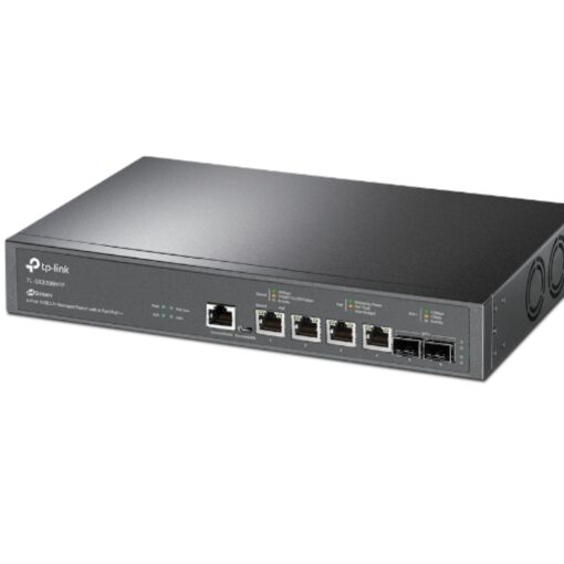 TP-Link SX3206HPP Omada JetStream 6-Port 10GE L2+ Managed Switch with 4-Port PoE++, 4× 10G PoE++ Ports, 2× 10G SFP+ Slots, RJ45/Micro-USB Console Port - Image 3