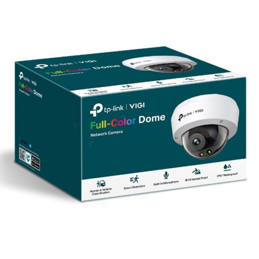 TP-Link VIGI 3MP C230(4mm) Full-Color Dome Network Camera, 4mm Lens, Smart Detection, 3YW | VIGI C230(4mm)