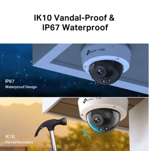 TP-Link VIGI 5MP C250(4mm) Full-Colour Dome Network Camera, 4mm Lems, Smart Detection 3YW | VIGI C250(4mm) - Image 3