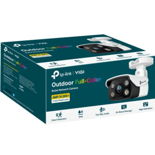 TP-Link VIGI 4MP C340(2.8mm) Outdoor Full-Colour Bullet Network Camera, 2.8mm Lens, Smart Detection, 3YW | VIGI C340(2.8mm) - Image 4