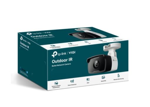 TP-Link VIGI 4MP C340I(4mm) Outdoor IR Bullet Network Camera, 4mm Lens, Smart Detection, 3YW | VIGI C340I(4mm)