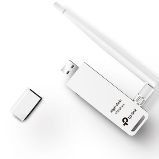 TP-Link TL-WN722N N150 High Gain Wireless USB Adapter 2.4GHz (150Mbps) 1xUSB2 802.11bgn 1x4dBi Omni Directional Antenna WPS button - Image 3