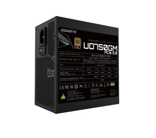Gigabyte UD750GM PG5 750W ATX PSU Power Supply  80+ Gold >90%  Black Flat Cables Single +12V Rail Japanese  >100K Hrs (NEW) | GP-UD750GM PG5 - Image 2