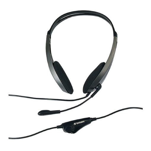 Verbatim Multimedia Headset with Microphone - 3.5mm Jack, Wide Frequency Stereo, 40mm Drivers, Comfortable Ergonomic Fit, Adjustable | 41646 - Image 2