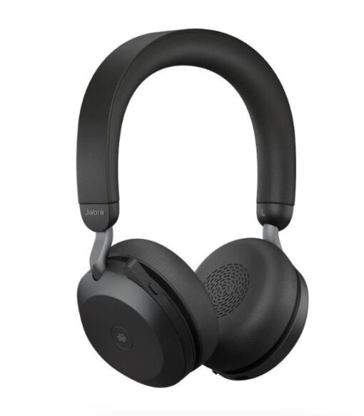 Jabra Evolve2 75 USB-C Link380c MS Stereo Stand Black, 8-Mic Technology, 36 Hours Battery  Fast Charge, Dual-Foam Tech, Discreet Hide-Away Boom Arm | 27599-999-889 - Image 2