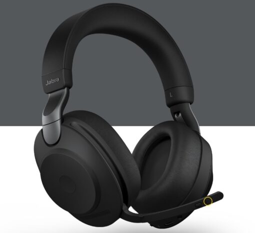 Jabra Evolve2 85 UC Stereo Black Link 380 USB-C and Charging Stand USB-C ANC Bluetooth Headset, 10-Microphone Technology, Digital Hybrid ANC | 28599-989-889 - Image 4
