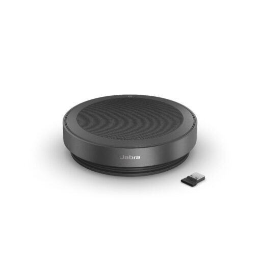 Jabra Speak2 75 w. Link 380c MS USB-A Link Dongle-USB-A and USB-C Integrated Cable USB  Bluetooth Speakerphone, 32 Hours of Wireless Use
