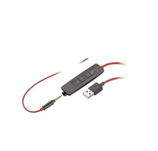 Plantronics/Poly Blackwire 3225 Headset, USB-A, Stereo, 3.5mm duo corded, Noise canceling, Dynamic EQ, SoundGuard, Intuitive call control, **PROMO** | 209747-22. - Image 3