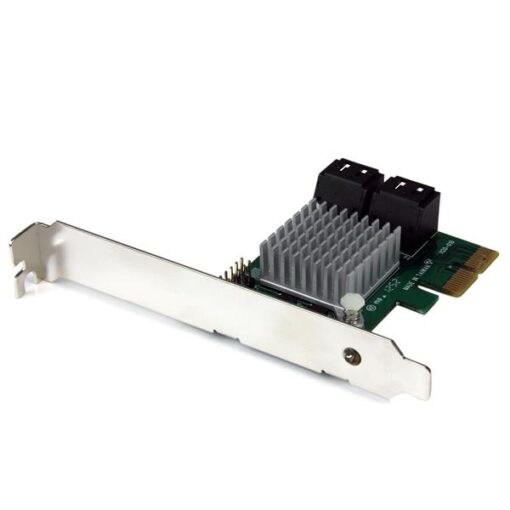Startech 4 Port PCI Express 2.0 SATA III 6Gbps RAID Controller Card with HyperDuo SSD Tiering - PCIe SATA 3 Controller Adapter | PEXSAT34RH