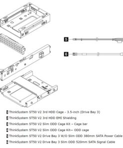 LENOVO ThinkSystem ST50 V2 3.5' Drive Bay 3 Cage + ODD Cage Kit | 4XF7A78618