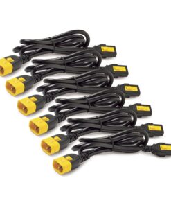 APC Locking Power Cord Kit, C13 to C14, 1.2M Length, 6 Pack
