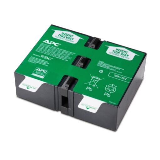 APC Replacement Battery Cartridge, VRLA battery, 7Ah, 24VDC, 2-year warranty | APCRBC123