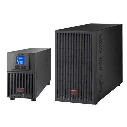 APC Easy UPS 3000VA/2400W Online UPS, Tower, 230V/16A Input, 1x IEC C19  6x IEC C13 Outlets, Lead Acid Battery, W/ Extended Battery Pack | SRV3KIL