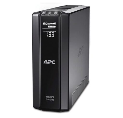 APC Back-UPS Pro 1500VA/865W Line Interactive UPS, Tower, 230V/10A Input, 10x IEC C13 Outlets, Lead Acid Battery, LCD, AVR | BR1500GI