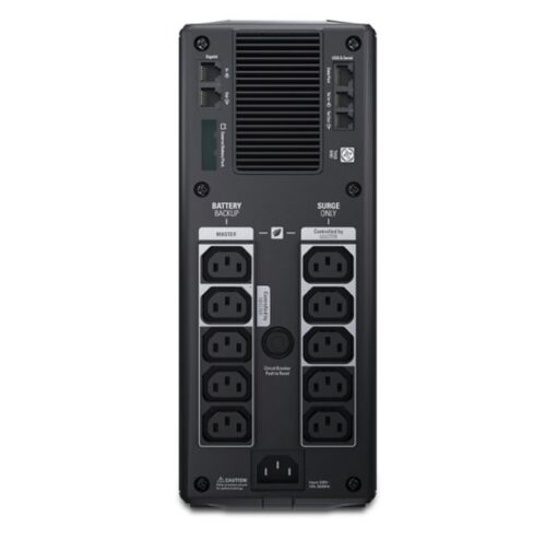 APC Back-UPS Pro 1500VA/865W Line Interactive UPS, Tower, 230V/10A Input, 10x IEC C13 Outlets, Lead Acid Battery, LCD, AVR | BR1500GI - Image 3