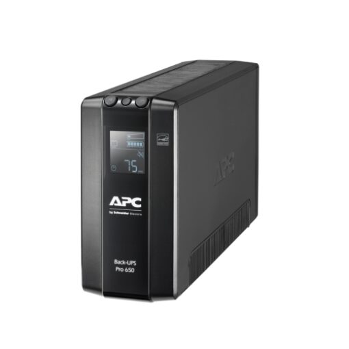 APC Back-UPS Pro 650VA/390W Line Interactive UPS, Tower, 230V/10A Input, 6x IEC C13 Outlets, Lead Acid Battery, LCD, AVR | BR650MI