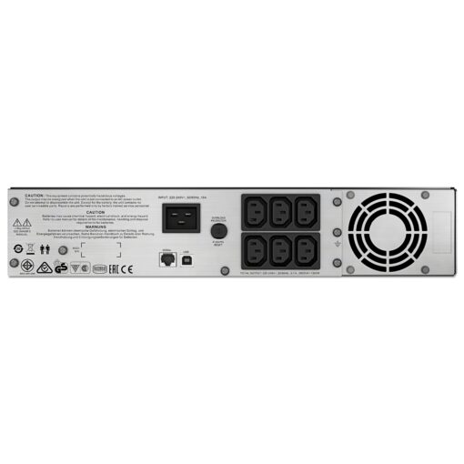APC Smart-UPS C 2000VA/1300W Line Interactive UPS, 2U Rackmount, 230V/16A Input, 6xIEC C13 Outlets, Lead Acid Battery, Graphic LCD | SMC2000I-2U - Image 3