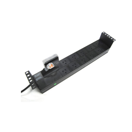 PowerShield Horizontal PDU with 10A Aus Input plug, 10 x ANZ 10Amp outlets, 2U, circuit breaker, efficient power distribution | RPR-10HMCB