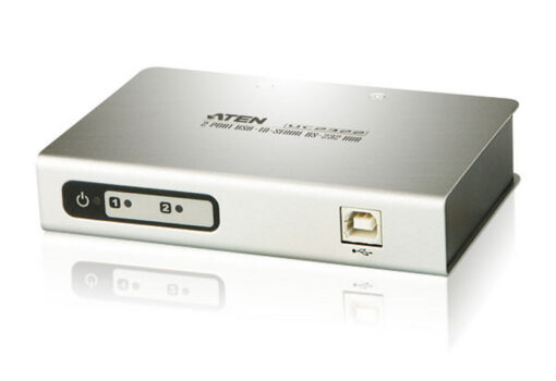 Aten Serial Hub 2 Port USB to RS232 Converter w/ 1.8m cable, Supports Hot-Swapping  Plug and Play