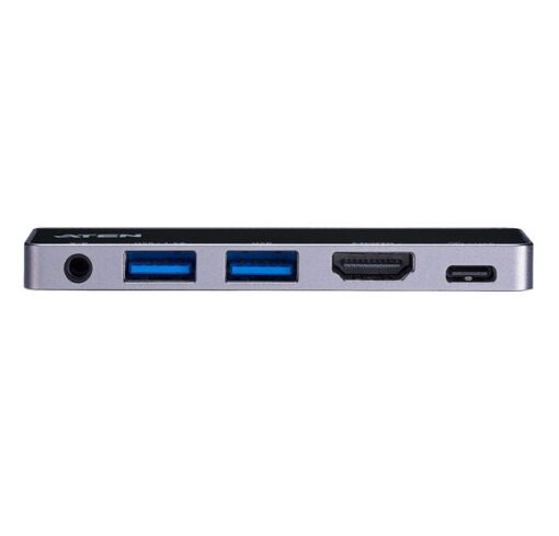 Aten USB-C Travel Dock with Power Pass-Through, Multiport connection, Supports DP1.4 with single HDMI video output, Designed for iPad Pro  Surface | UH3238-AT - Image 2