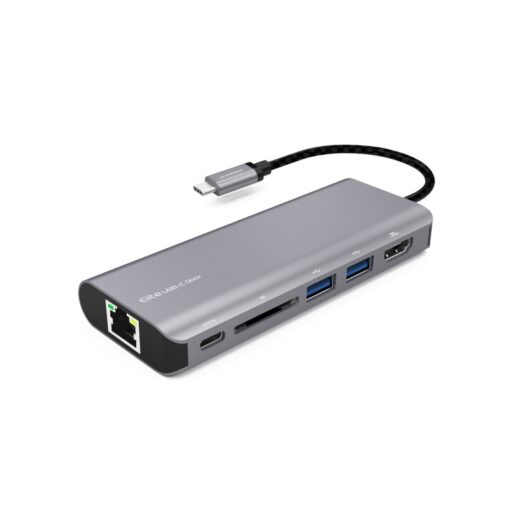 mbeat®  'Elite' USB Type-C Multifunction Dock - USB-C/4k HDMI/LAN/Card Reader/Aluminum Casing/Compatible with MAC/Desktop PC Notebook Laptop Devices | MB-UCD-01