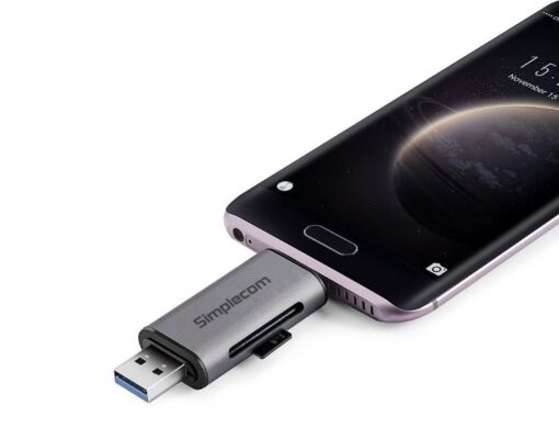 Simplecom CR402 SuperSpeed USB-C and USB-A SD/MicroSD Card Reader USB 3.2 Gen 1 (USB 3.0) | CR402 - Image 4
