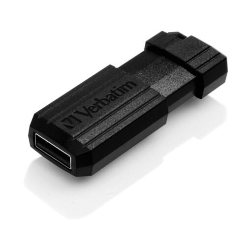Verbatim Store'n'Go Pinstripe USB 2.0 Drive 16GB, Slim Retractable Design, 2 Years Limited Warranty (Black) | 49063 - Image 3