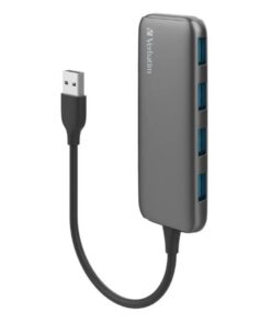 Verbatim USB A 3.0 Hub with 4x USB A 3.0 - Space Grey