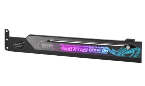 ASUS ROG Strix Graphics Card Holder, Eliminates GPU Sag, Easy Installation, Aura Sync Compatible, Laser-etched ROG Logo | ROG-STRIX-HOLDER - Image 2