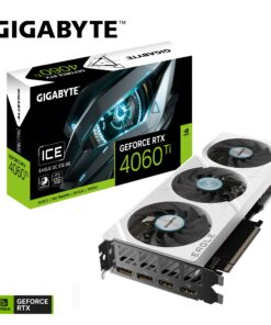 Gigabyte nVidia GeForce RTX 4060 Ti EAGLE OC ICE-8GD GDDR6 Video Card, PCI-E 4.0, 2550MHz Core Clock, 2x DP 1.4a, 2x HDMI 2.1a
