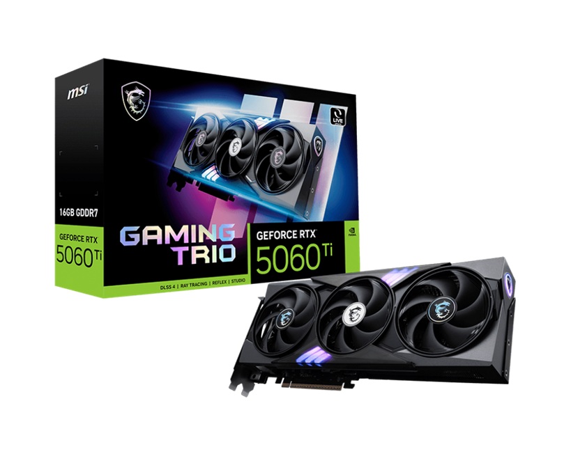 First Image: GeForce RTX 5060 Ti 16G GAMING TRIO