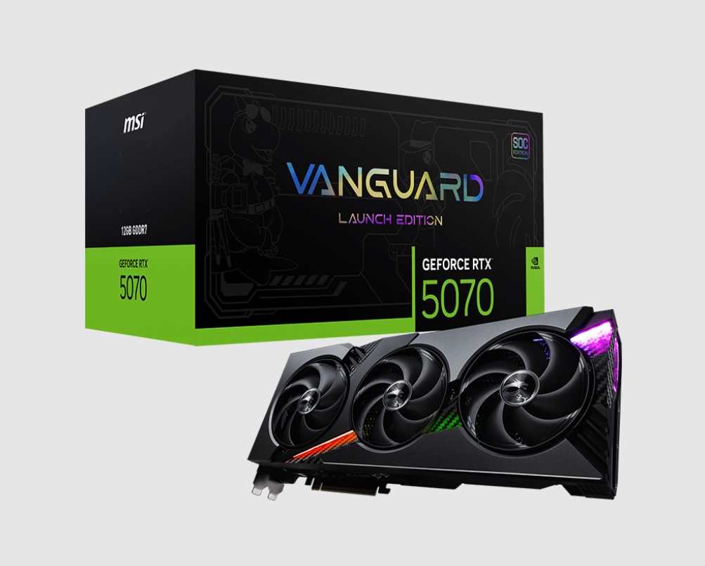 First Image: RTX 5070 12G VANGUARD SOC LAUNCH EDITION