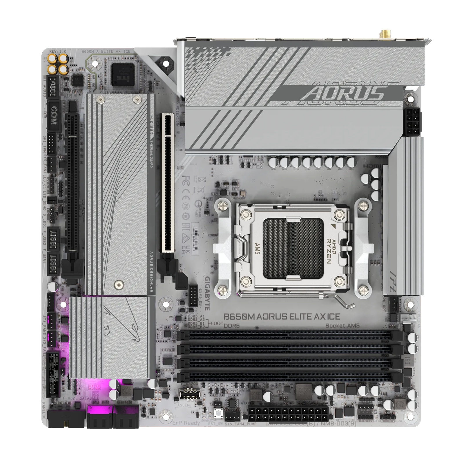 Second Image: B650M AORUS ELITE AX ICE