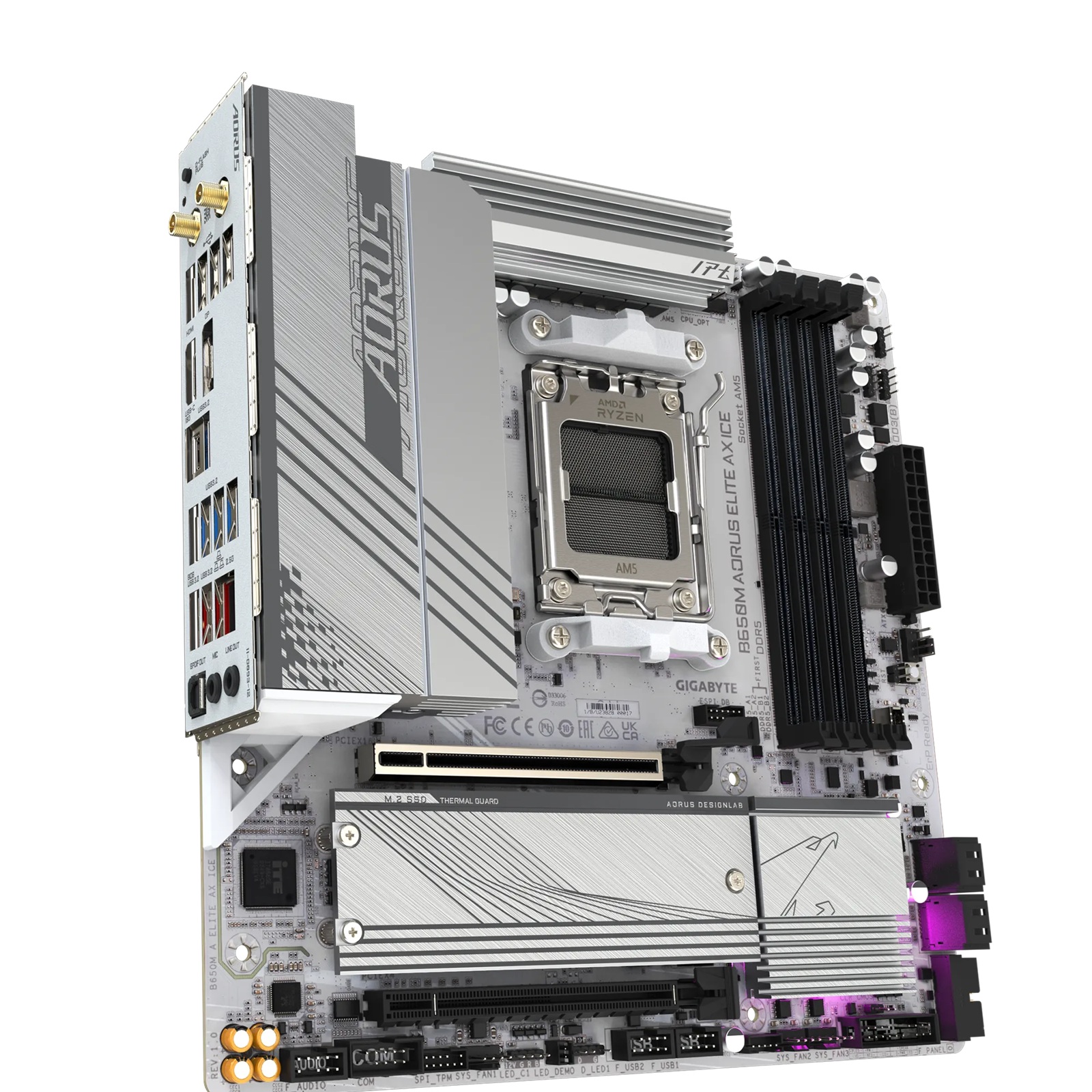 Third Image: B650M AORUS ELITE AX ICE