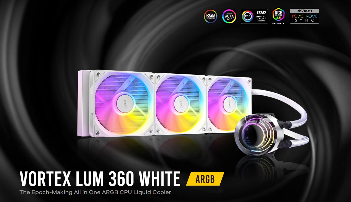 First Image: Vortex Lum 360 ARGB White