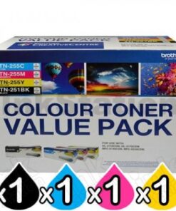 Second Image: TN-251BK-TN-255CMY-4PK