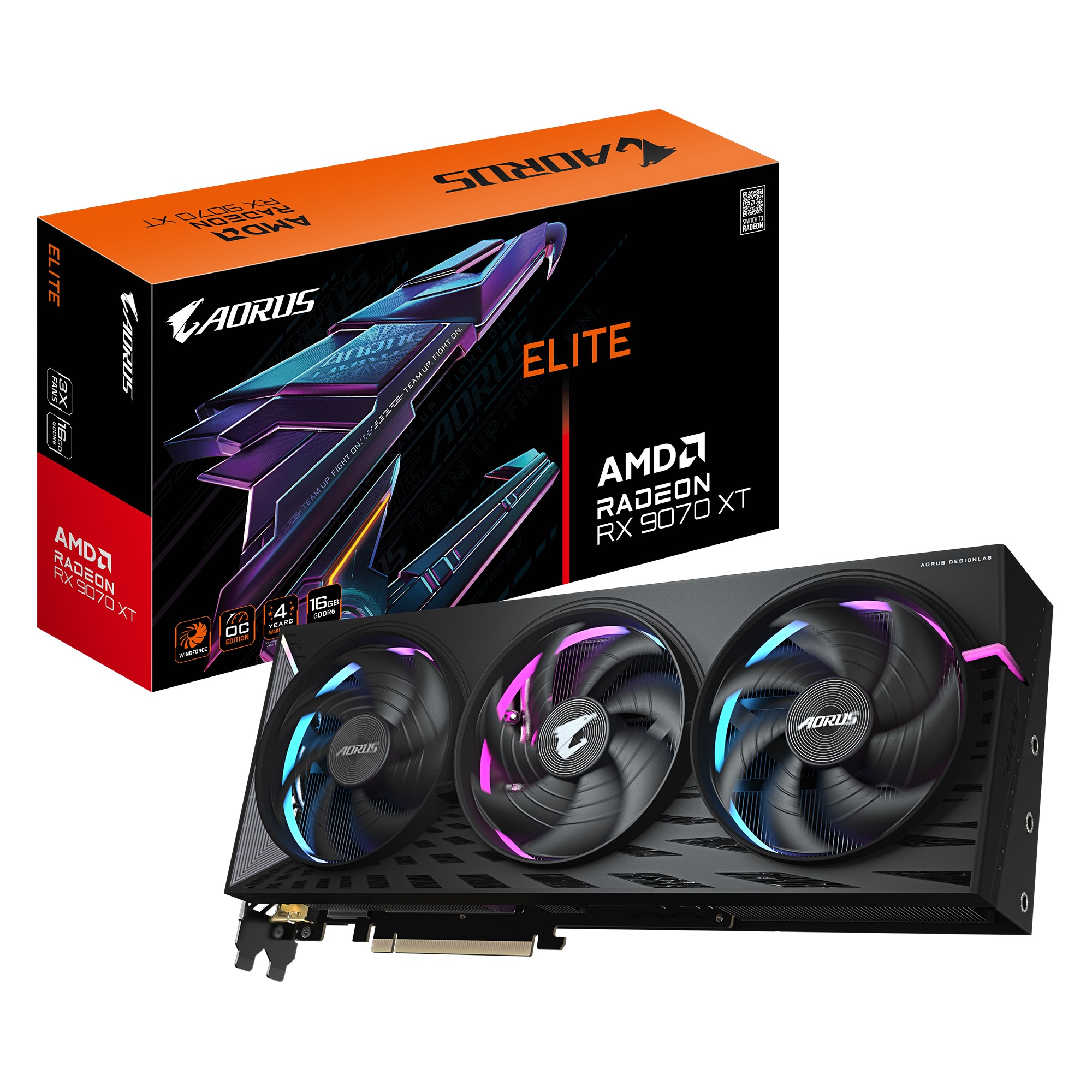 First Image: GV-R9070XTAORUS E-16GD