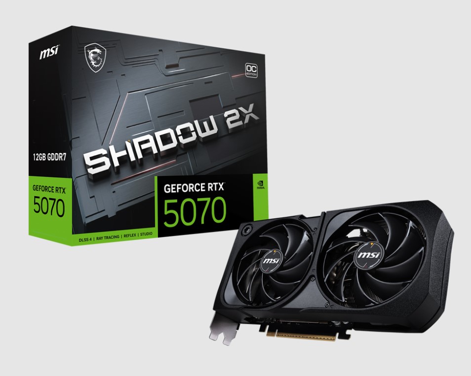 First Image: GeForce RTX 5070 12G SHADOW 2X OC