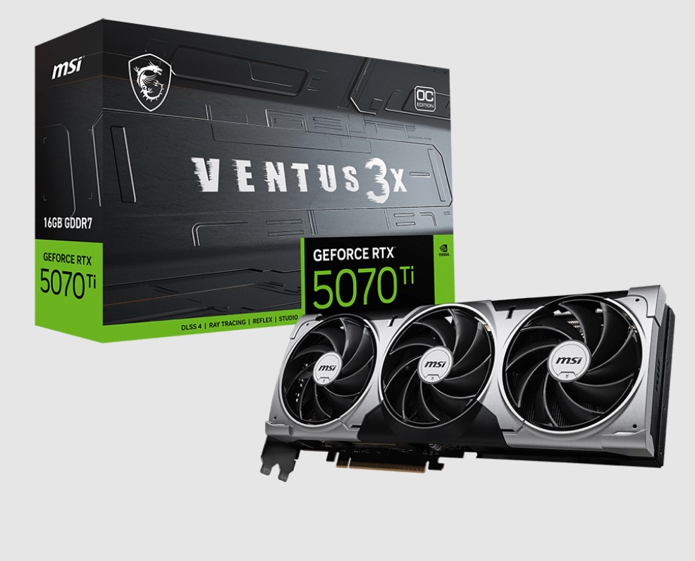 First Image: GeForce RTX 5070 Ti 16G VENTUS 3X OC