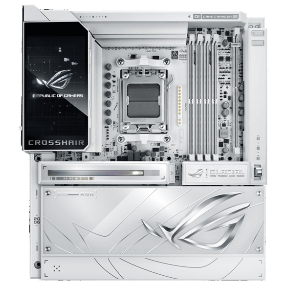 First Image: ROG CROSSHAIR X870E GLACIAL
